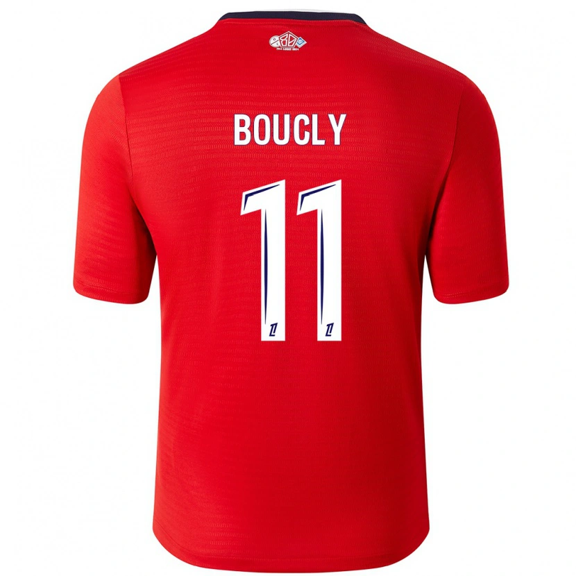 Danxen Damen Maïté Boucly #11 Rot Weiß Heimtrikot Trikot 2024/25 T-Shirt Schweiz