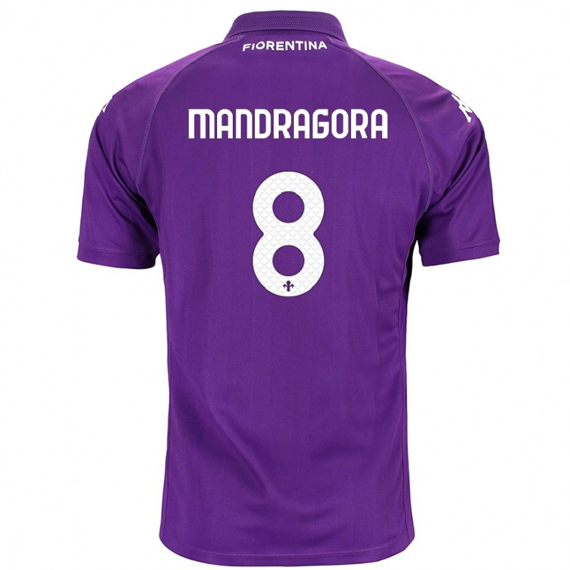 Danxen Damen Rolando Mandragora #8 Violett Heimtrikot Trikot 2024/25 T-Shirt Schweiz
