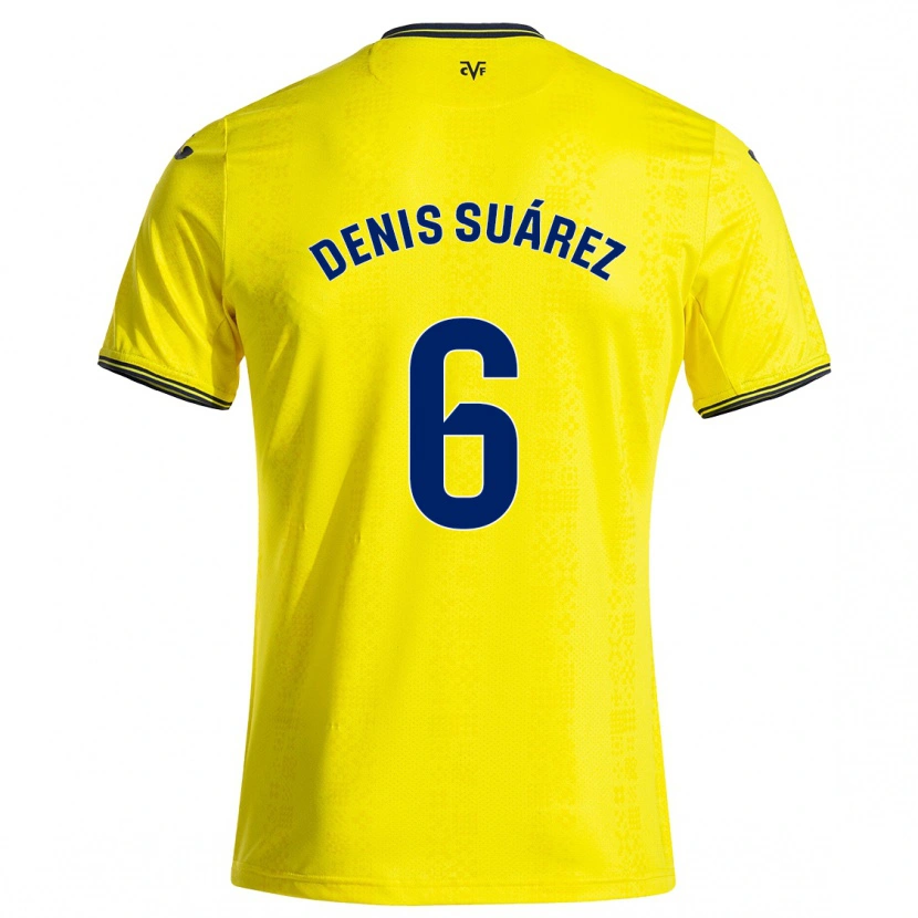 Danxen Damen Denis Suárez #6 Gelb Schwarz Heimtrikot Trikot 2024/25 T-Shirt Schweiz