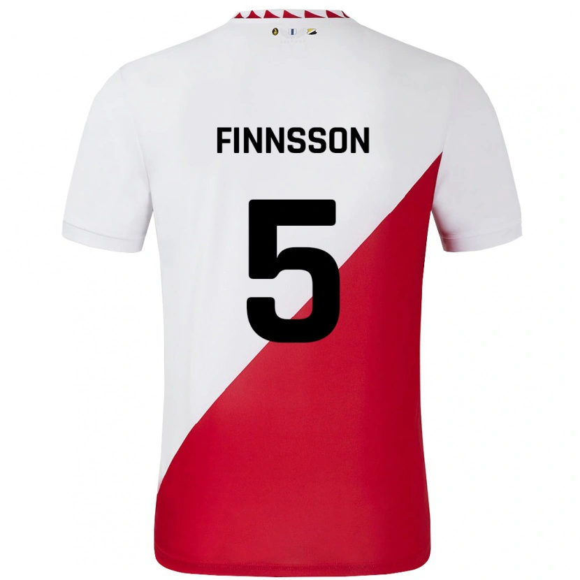 Danxen Damen Kolbeinn Finnsson #5 Weiß Rot Heimtrikot Trikot 2024/25 T-Shirt Schweiz