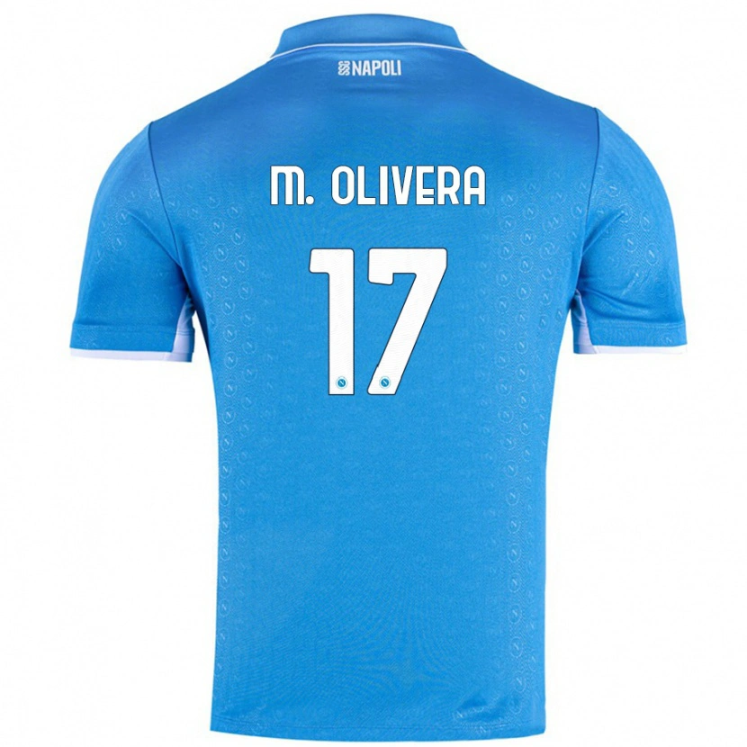 Danxen Damen Mathías Olivera #17 Himmelblau Heimtrikot Trikot 2024/25 T-Shirt Schweiz
