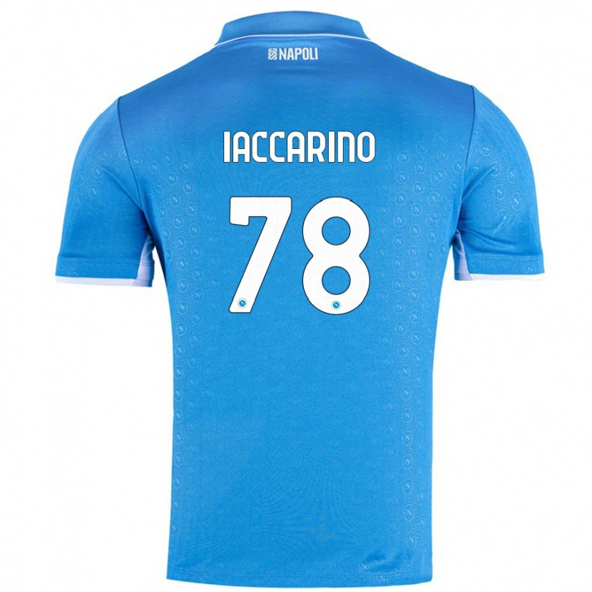 Danxen Damen Gennaro Iaccarino #78 Himmelblau Heimtrikot Trikot 2024/25 T-Shirt Schweiz