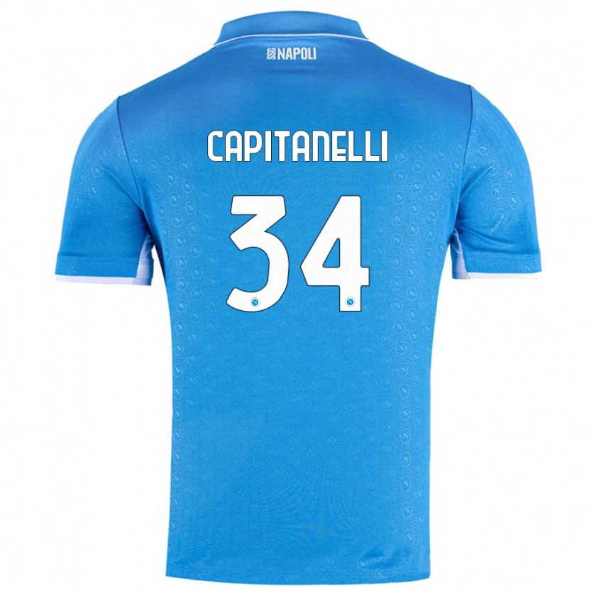 Danxen Damen Ilaria Capitanelli #34 Himmelblau Heimtrikot Trikot 2024/25 T-Shirt Schweiz