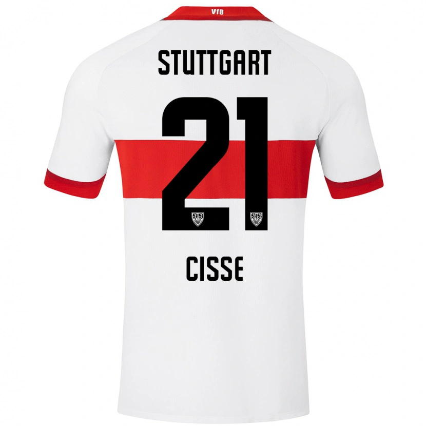 Danxen Damen Moussa Cissé #21 Weiß Rot Heimtrikot Trikot 2024/25 T-Shirt Schweiz
