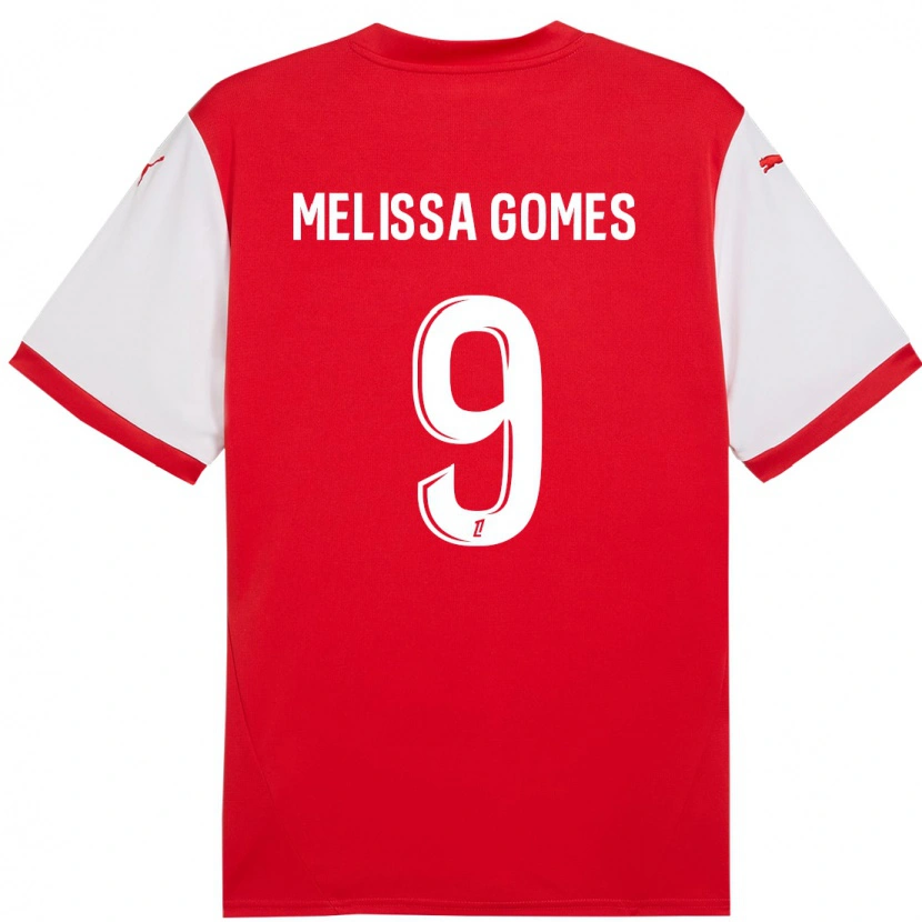 Danxen Damen Melissa Ferreira Gomes #9 Rot Weiß Heimtrikot Trikot 2024/25 T-Shirt Schweiz
