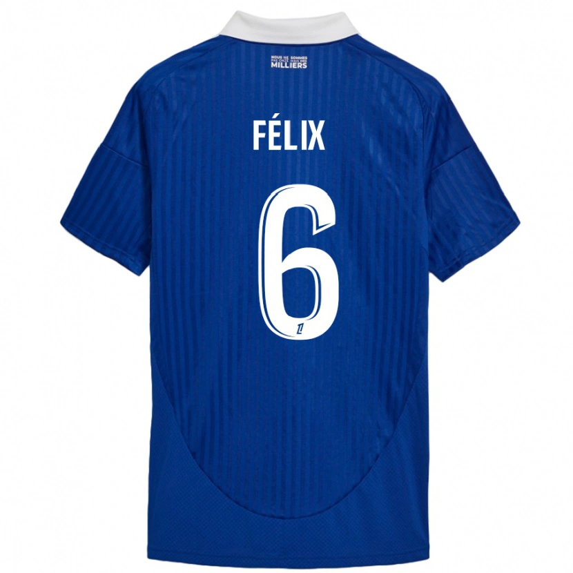 Danxen Damen Félix Lemaréchal #6 Blau Weiß Heimtrikot Trikot 2024/25 T-Shirt Schweiz