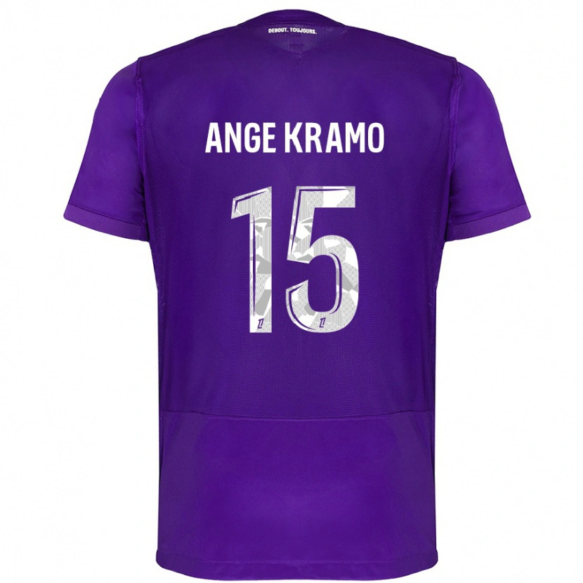 Danxen Damen Marie Ange Kramo #15 Violett Weiß Heimtrikot Trikot 2024/25 T-Shirt Schweiz