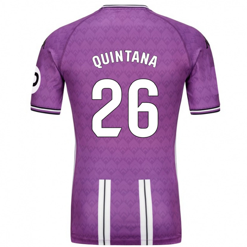Danxen Damen Alberto Quintana #26 Violett Weiß Heimtrikot Trikot 2024/25 T-Shirt Schweiz