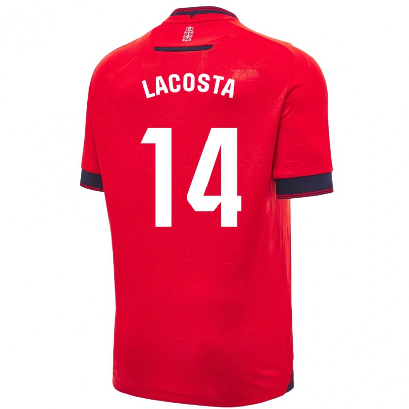 Danxen Damen Iara Lacosta Sanchez #14 Rot Weiß Heimtrikot Trikot 2024/25 T-Shirt Schweiz
