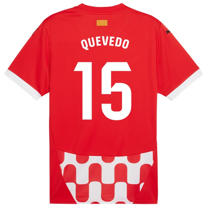 Danxen Damen Erik Quevedo #15 Rot Weiß Heimtrikot Trikot 2024/25 T-Shirt Schweiz