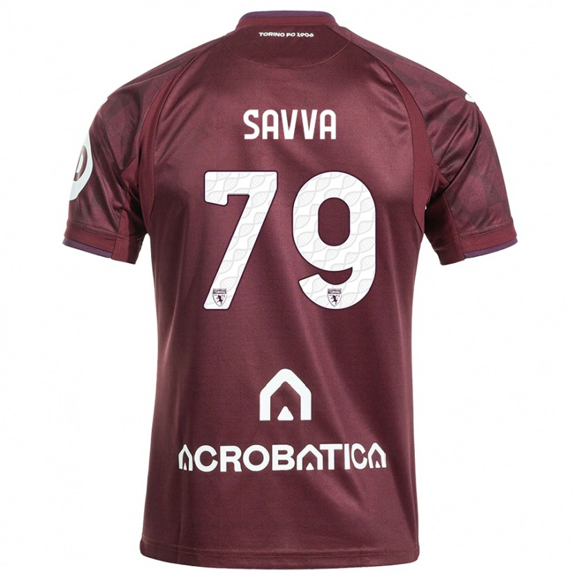 Danxen Damen Zanos Savva #79 Kastanienbraun Weiß Heimtrikot Trikot 2024/25 T-Shirt Schweiz