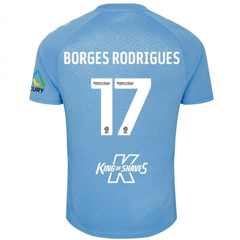 Danxen Damen Raphael Borges Rodrigues #17 Blau Weiß Heimtrikot Trikot 2024/25 T-Shirt Schweiz