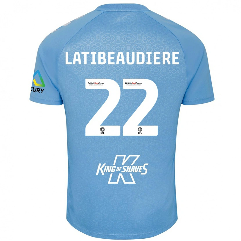 Danxen Damen Joel Latibeaudiere #22 Blau Weiß Heimtrikot Trikot 2024/25 T-Shirt Schweiz