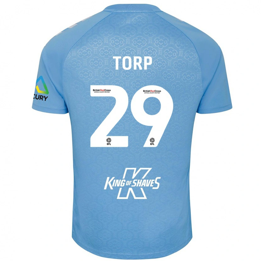 Danxen Damen Victor Torp #29 Blau Weiß Heimtrikot Trikot 2024/25 T-Shirt Schweiz