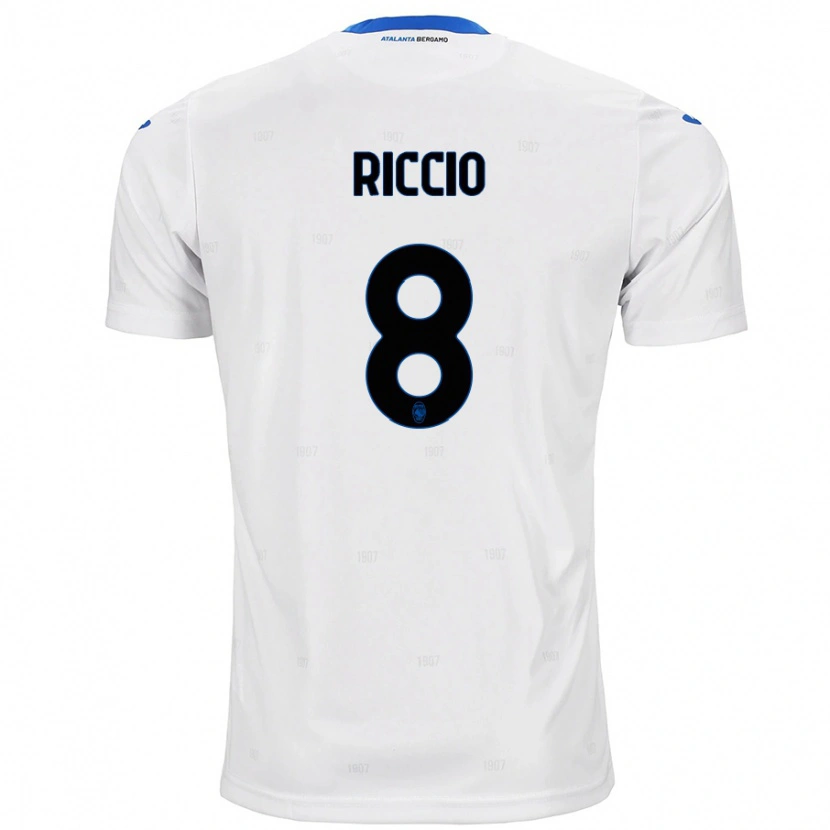 Danxen Damen Lorenzo Riccio #8 Weiß Auswärtstrikot Trikot 2024/25 T-Shirt Schweiz
