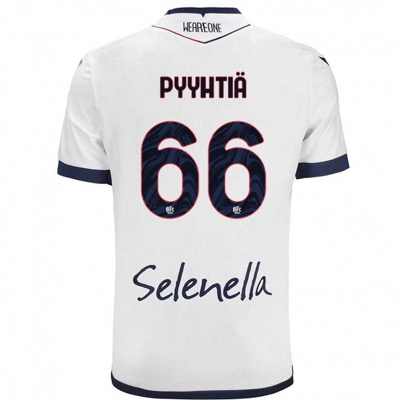 Danxen Damen Niklas Pyyhtiä #66 Weiß Königsblau Auswärtstrikot Trikot 2024/25 T-Shirt Schweiz