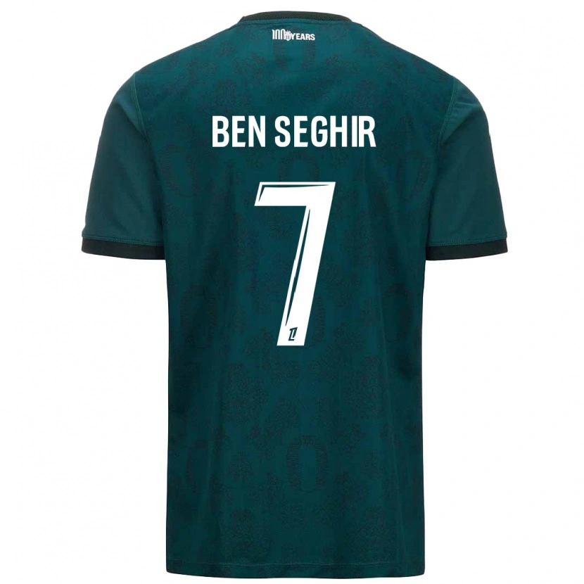 Danxen Damen Eliesse Ben Seghir #7 Dunkelgrün Auswärtstrikot Trikot 2024/25 T-Shirt Schweiz