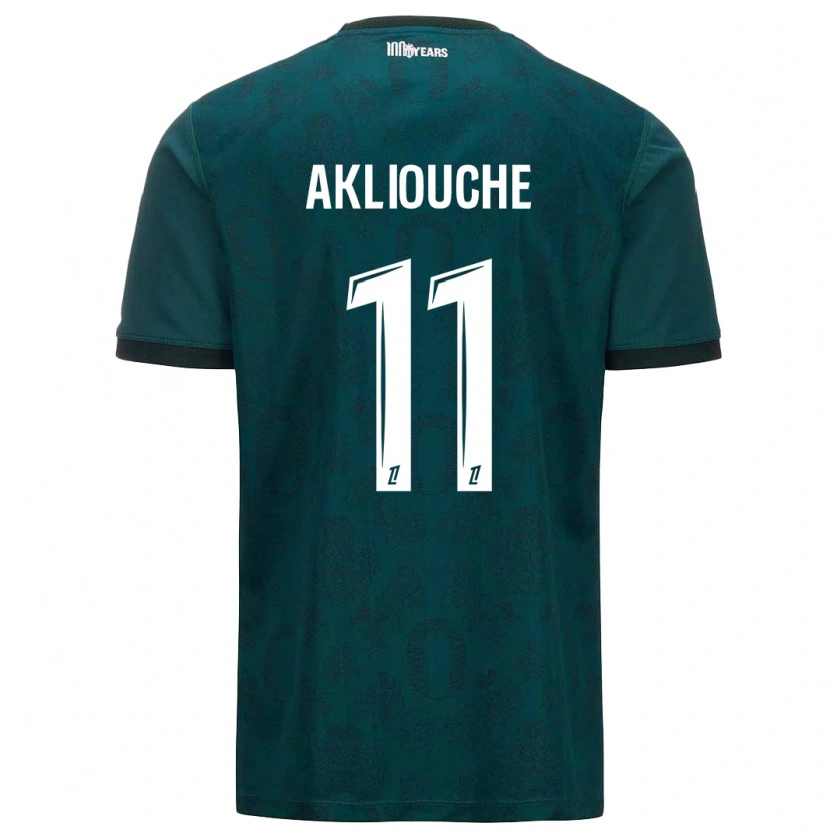 Danxen Damen Maghnes Akliouche #11 Dunkelgrün Auswärtstrikot Trikot 2024/25 T-Shirt Schweiz