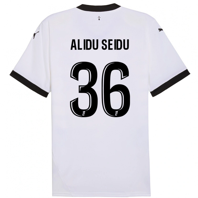 Danxen Damen Alidu Seidu #36 Weiß Schwarz Auswärtstrikot Trikot 2024/25 T-Shirt Schweiz