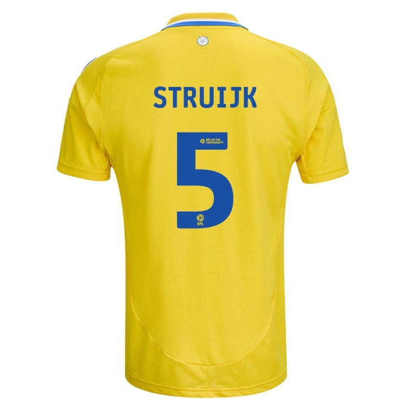 Danxen Damen Pascal Struijk #5 Gelb Blau Auswärtstrikot Trikot 2024/25 T-Shirt Schweiz