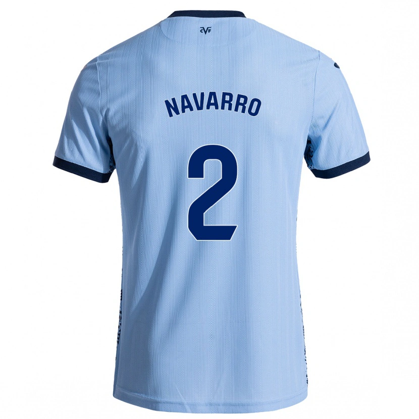 Danxen Damen Pau Navarro #2 Himmelblau Auswärtstrikot Trikot 2024/25 T-Shirt Schweiz