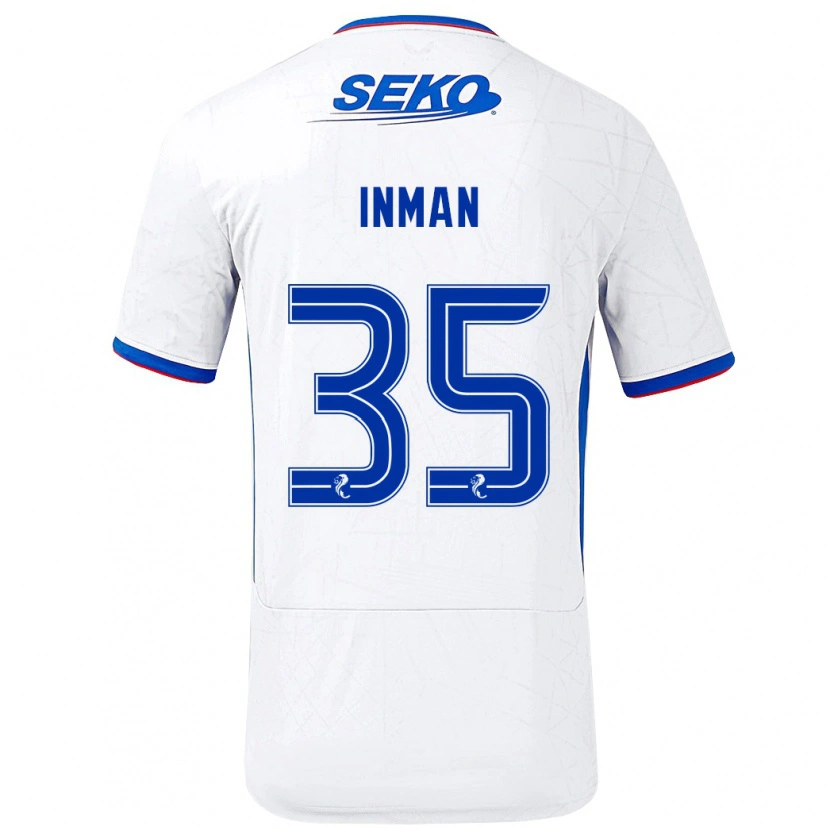 Danxen Damen Lucy Inman #35 Weiß Blau Auswärtstrikot Trikot 2024/25 T-Shirt Schweiz