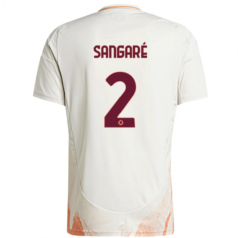 Danxen Damen Buba Sangaré #2 Cremeweiß Orange Auswärtstrikot Trikot 2024/25 T-Shirt Schweiz