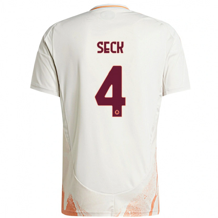Danxen Damen Mohamed Seck #4 Cremeweiß Orange Auswärtstrikot Trikot 2024/25 T-Shirt Schweiz