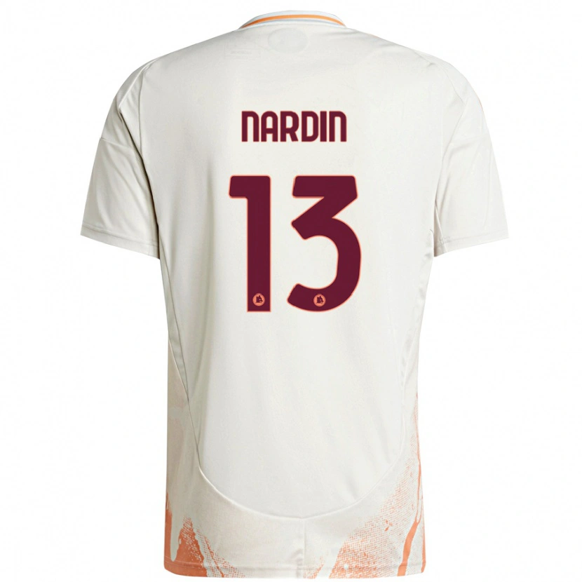 Danxen Damen Federico Nardin #13 Cremeweiß Orange Auswärtstrikot Trikot 2024/25 T-Shirt Schweiz