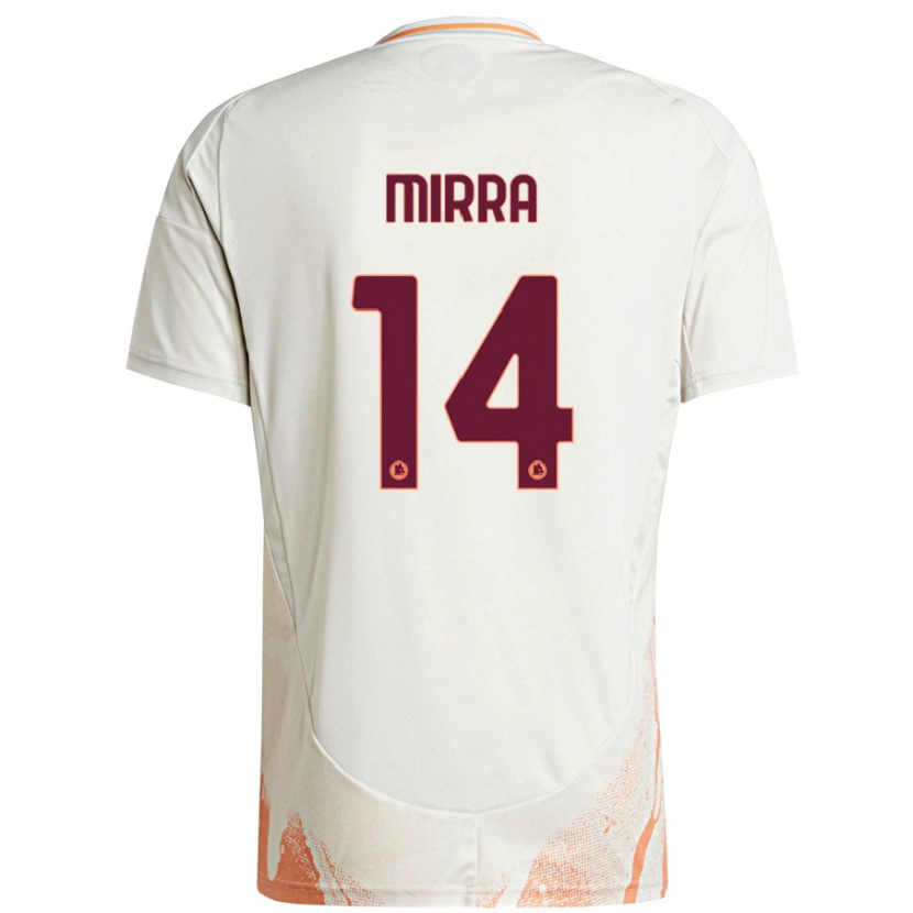 Danxen Damen Jacopo Mirra #14 Cremeweiß Orange Auswärtstrikot Trikot 2024/25 T-Shirt Schweiz