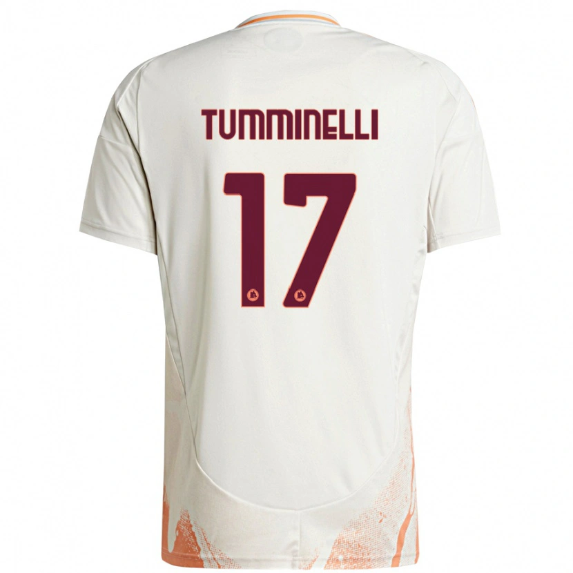 Danxen Damen Gianmarco Tumminelli #17 Cremeweiß Orange Auswärtstrikot Trikot 2024/25 T-Shirt Schweiz