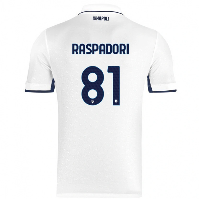 Danxen Damen Giacomo Raspadori #81 Weiß Königsblau Auswärtstrikot Trikot 2024/25 T-Shirt Schweiz