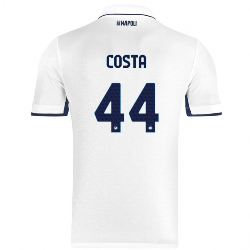 Danxen Damen Filippo Costa #44 Weiß Königsblau Auswärtstrikot Trikot 2024/25 T-Shirt Schweiz