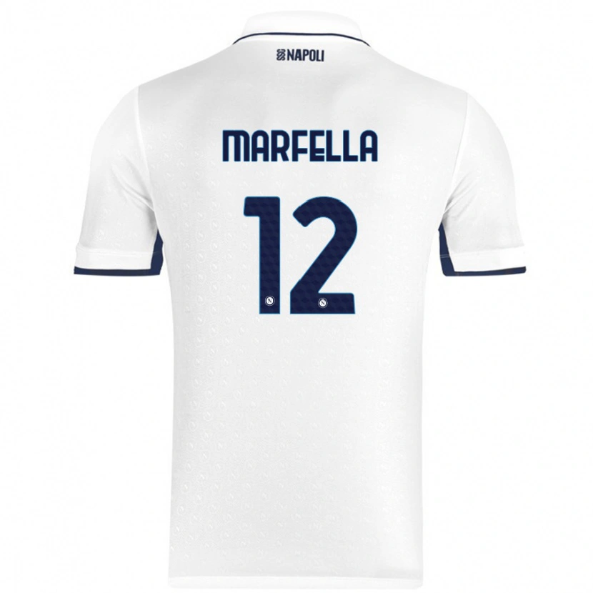 Danxen Damen Davide Marfella #12 Weiß Königsblau Auswärtstrikot Trikot 2024/25 T-Shirt Schweiz