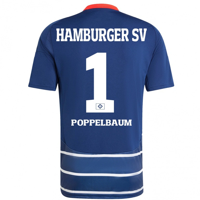 Danxen Damen Colin Poppelbaum #1 Dunkelblau Auswärtstrikot Trikot 2024/25 T-Shirt Schweiz