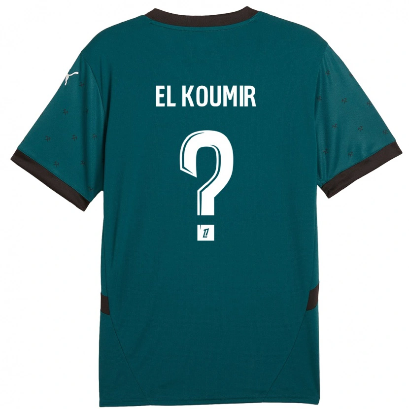 Danxen Damen Kaïna El Koumir #0 Dunkelgrün Auswärtstrikot Trikot 2024/25 T-Shirt Schweiz