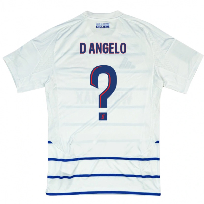 Danxen Damen Gianni D'angelo #0 Weiß Blau Auswärtstrikot Trikot 2024/25 T-Shirt Schweiz