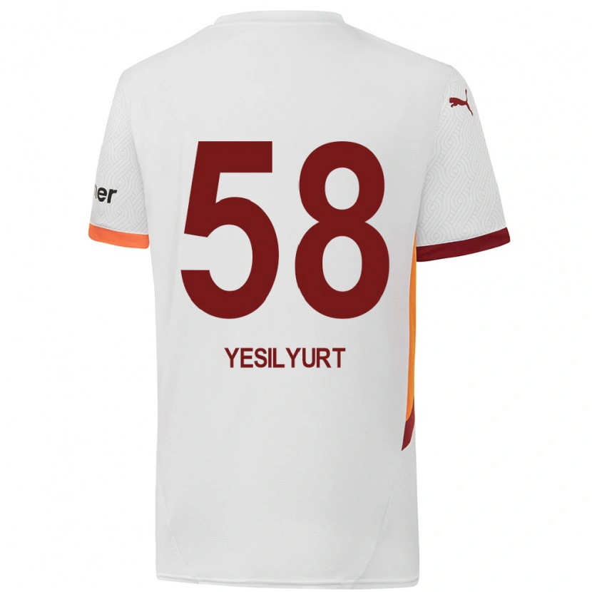 Danxen Damen Ali Yeşilyurt #58 Weiß Gelb Rot Auswärtstrikot Trikot 2024/25 T-Shirt Schweiz