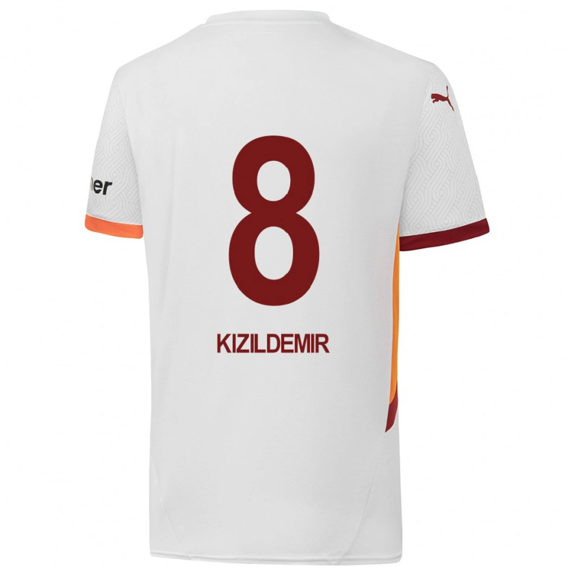 Danxen Damen Berk Kızıldemir #8 Weiß Gelb Rot Auswärtstrikot Trikot 2024/25 T-Shirt Schweiz