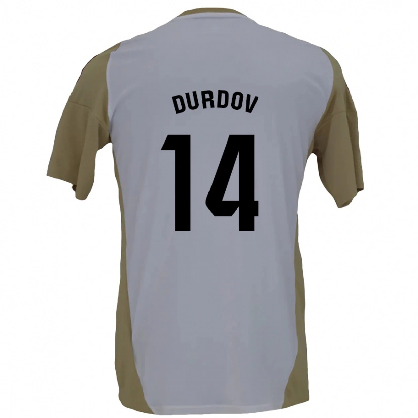 Danxen Damen Ivan Durdov #14 Braunweiß Auswärtstrikot Trikot 2024/25 T-Shirt Schweiz
