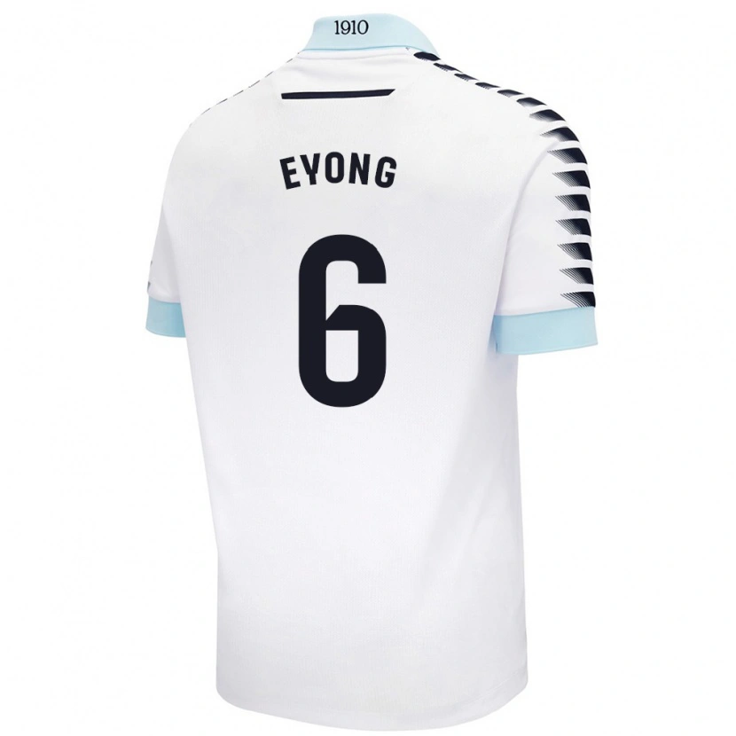 Danxen Damen Etta Eyong #6 Weiß Blau Auswärtstrikot Trikot 2024/25 T-Shirt Schweiz