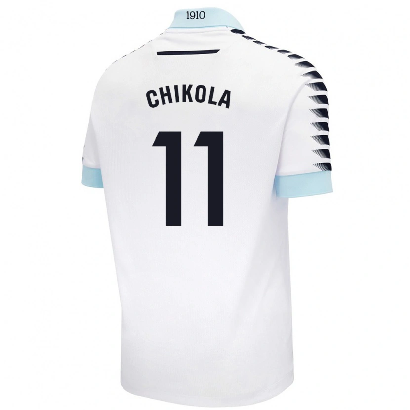 Danxen Damen Peter Chikola #11 Weiß Blau Auswärtstrikot Trikot 2024/25 T-Shirt Schweiz