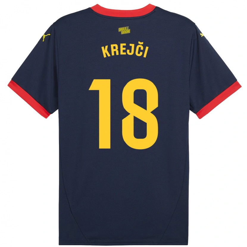 Danxen Damen Ladislav Krejci #18 Marinerot Auswärtstrikot Trikot 2024/25 T-Shirt Schweiz