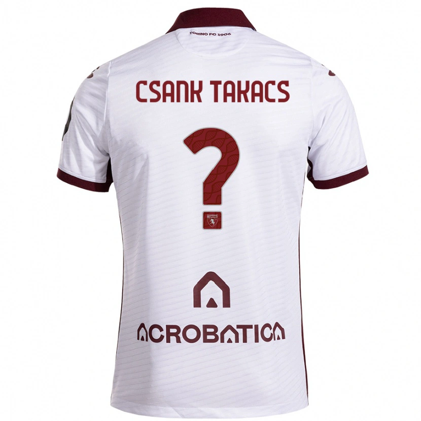 Danxen Damen Kristóf Csánk-Takács #0 Weiß Kastanienbraun Auswärtstrikot Trikot 2024/25 T-Shirt Schweiz