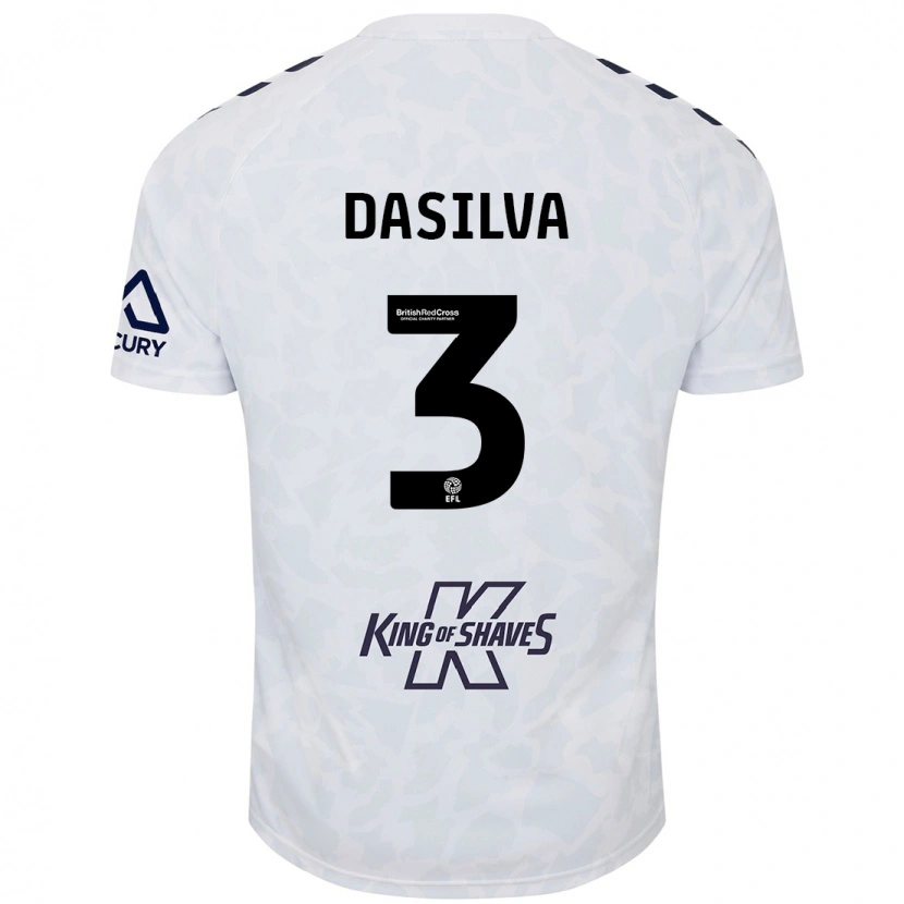 Danxen Damen Jay Dasilva #3 Weiß Auswärtstrikot Trikot 2024/25 T-Shirt Schweiz