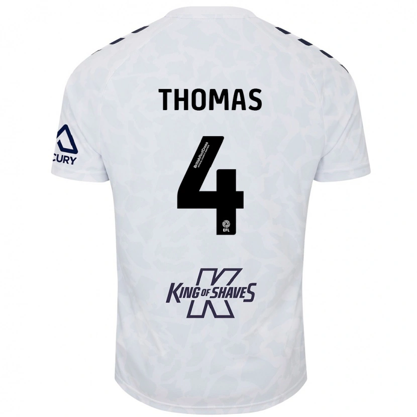 Danxen Damen Bobby Thomas #4 Weiß Auswärtstrikot Trikot 2024/25 T-Shirt Schweiz