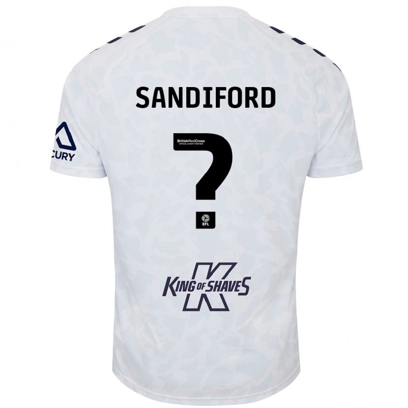 Danxen Damen Greg Sandiford #0 Weiß Auswärtstrikot Trikot 2024/25 T-Shirt Schweiz