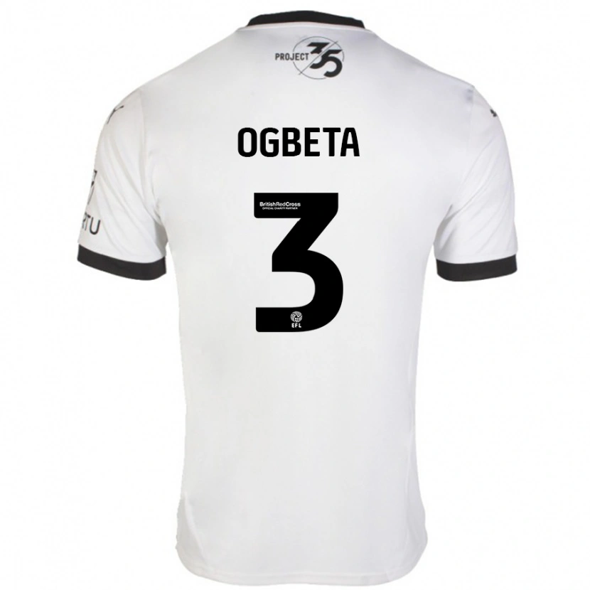 Danxen Damen Nathanael Ogbeta #3 Weiß Schwarz Auswärtstrikot Trikot 2024/25 T-Shirt Schweiz