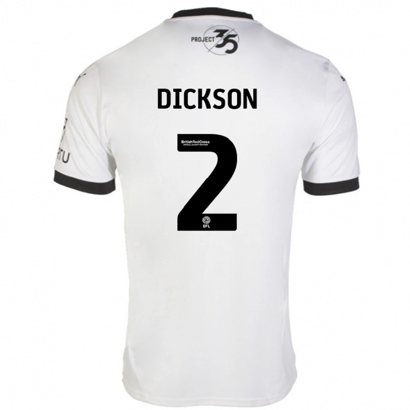 Danxen Damen Katie Dickson #2 Weiß Schwarz Auswärtstrikot Trikot 2024/25 T-Shirt Schweiz