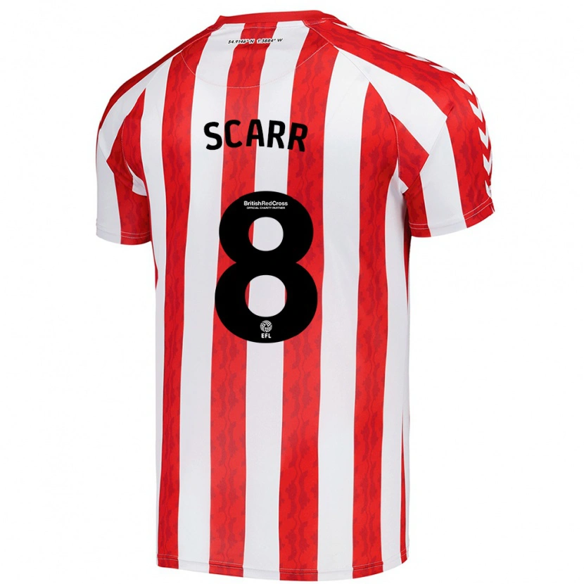 Danxen Kinder Emily Scarr #8 Rot Weiß Heimtrikot Trikot 2024/25 T-Shirt Schweiz